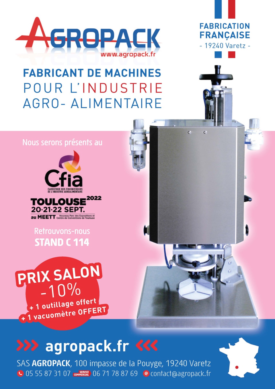 Promo capsuleuse semi-auto AGROPACK